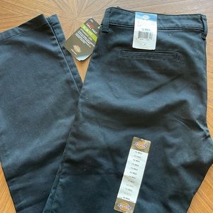 Brand new black slime fit straight leg pants